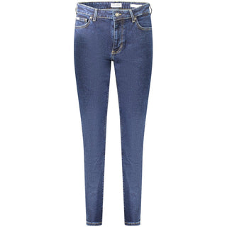 Jeans de algodón azul para mujer