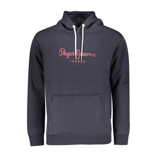 Sudadera azul de algodón para hombre