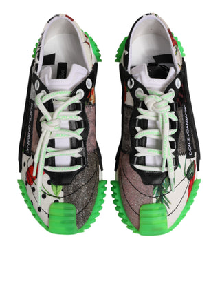 Mehrfarbige DG Logo Leopard Kirsche Sneaker