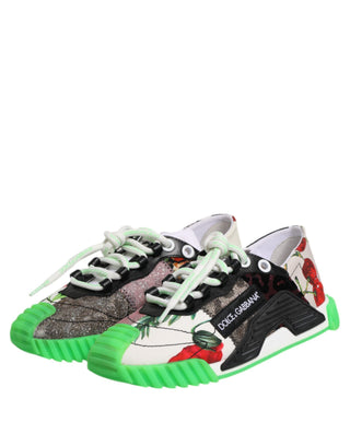 Mehrfarbige DG Logo Leopard Kirsche Sneaker