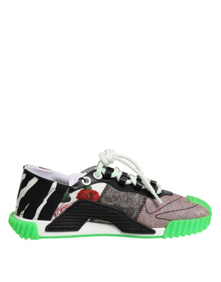 Mehrfarbige DG Logo Leopard Kirsche Sneaker
