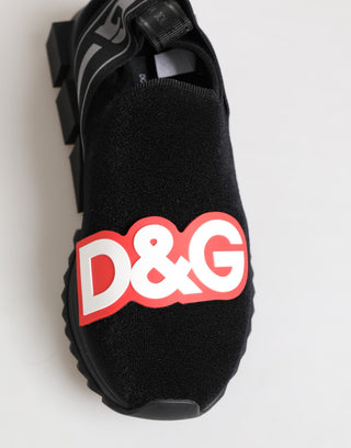 Schwarze, graue Slip-On Sorrento Sneakers