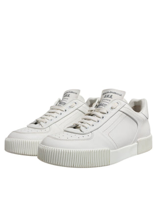 Zapatillas bajas Miami de cuero blancas para hombre