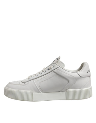 Zapatillas bajas Miami de cuero blancas para hombre