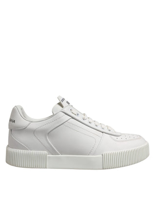 Zapatillas bajas Miami de cuero blancas para hombre