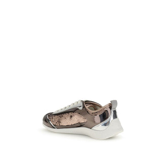 Mehrfarbige Polyamid-Sneakers mit niedrigem Schaft