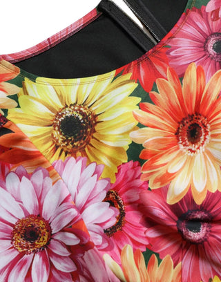 Vestido mini ajustado con estampado floral multicolor