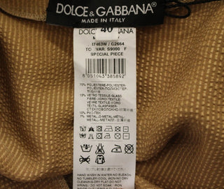 Blusa especial dorada con cristales para pasarela