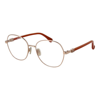 Gafas con montura de metal dorado