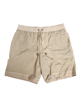 Bañador tipo bóxer para hombre de nylon beige para playa  