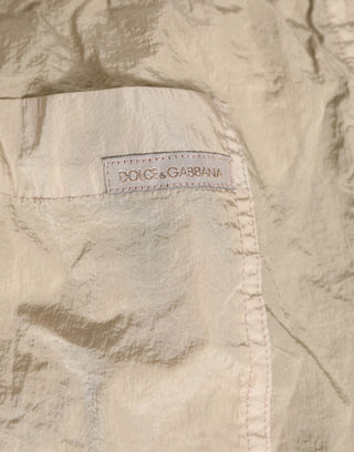 Beige Nylon Beachwear Herren Boxershorts Bademode