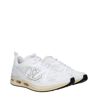 Zapatillas deportivas blancas de tela