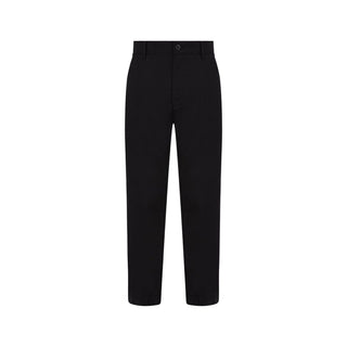Pantalones chino de algodón reciclado negro  