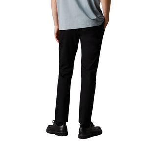 Black Recycled Cotton Chino Pants