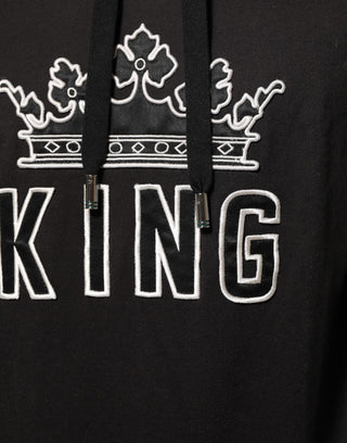 KING Black Orchid Floral Crown Logo Hoodie Sweater