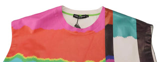 Mehrfarbige Print-Bluse Baumwoll-Tanktop TV-Print-T-Shirt