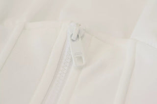 White Cotton Corset Stretch Top  T-shirt