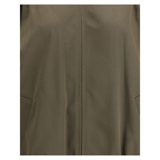 Bicolor Polyester Full-Length Jacket