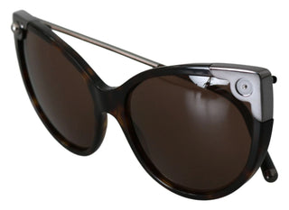 DG4337 Dunkelbraune Cateye-Damen-Sonnenbrille
