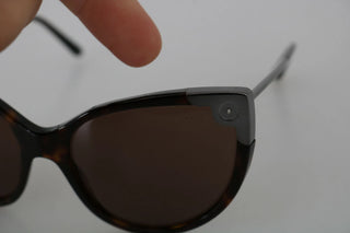 DG4337 Dunkelbraune Cateye-Damen-Sonnenbrille