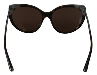 DG4337 Dunkelbraune Cateye-Damen-Sonnenbrille
