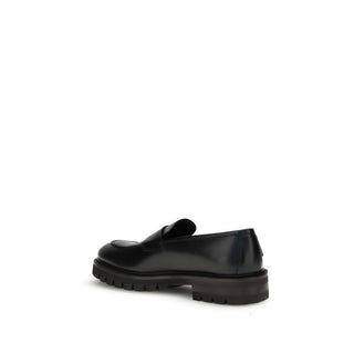Mocasines slip-on de piel de becerro negra Bos Taurus