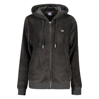 Chaqueta para mujer de poliéster negra