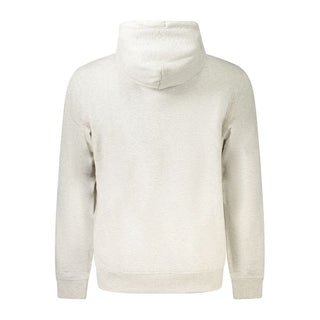 Gray Cotton Mens Hoodie