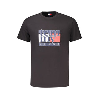 Herren-T-Shirt aus schwarzer Baumwolle