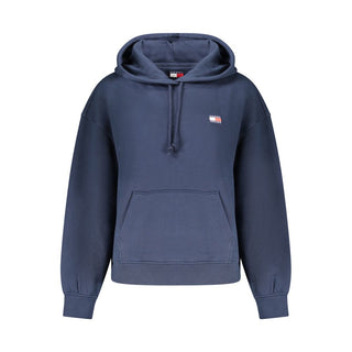 Blaues Baumwoll-Damensweatshirt