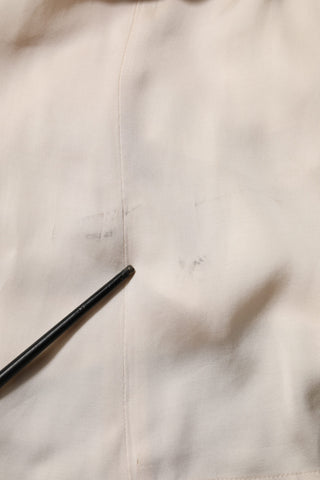 Beiges ärmelloses, plissiertes langes Maxikleid aus Viskose
