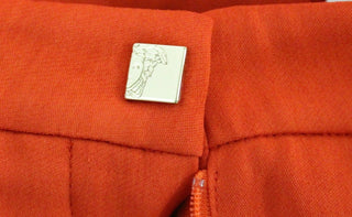 Rote Caprihose kurz 3/4 Nude-Hose