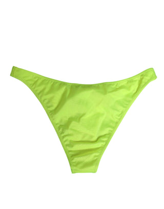 Neon-grüne DG-Logo-Bade-Slips für Damen Unterwäsche