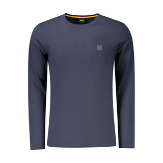 Blaues Baumwoll-T-Shirt