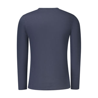 Blaues Baumwoll-T-Shirt