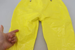 Pantalones ajustados de cintura alta amarillos para mujer
