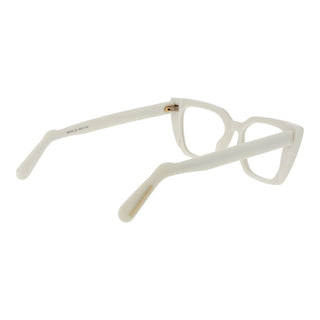 Gafas con montura de acetato blanco