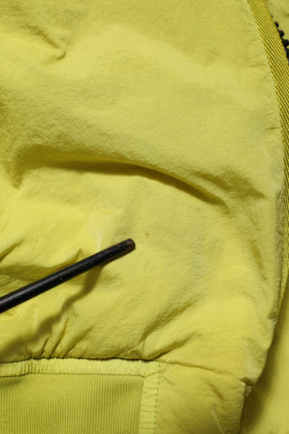 Yellow Polyamide Zipper Bomber Women’s Jacket