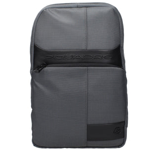 Bolso bandolera de tela gris