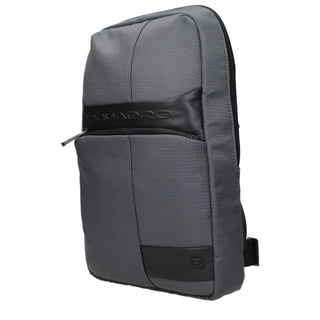 Bolso bandolera de tela gris
