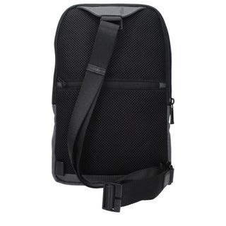 Bolso bandolera de tela gris