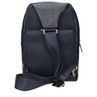 Bolso bandolera de cuero azul