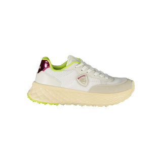 Weiße Polyurethan Damen Sneaker