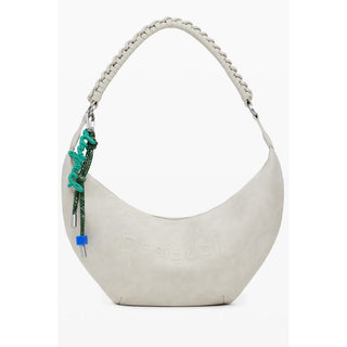 Beige Polyurethan-Damenhandtasche