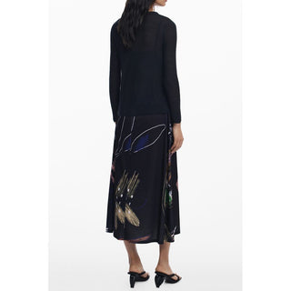 Black Polyester Women's Dress