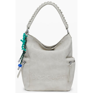 Beige Polyurethane Women Backpack