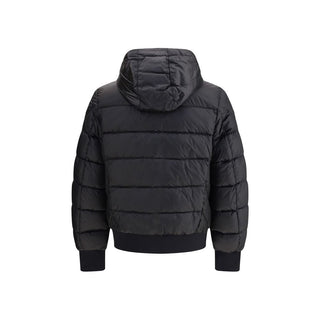 Chaqueta abrigo negra de poliamida