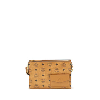 Brown Polyethylene Shoulder Bag