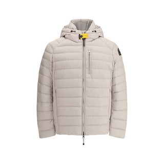 Chaqueta beige de poliamida de longitud completa