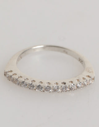 Ewiger Ring aus Sterlingsilber 925 mit Pave CZ-Kristall